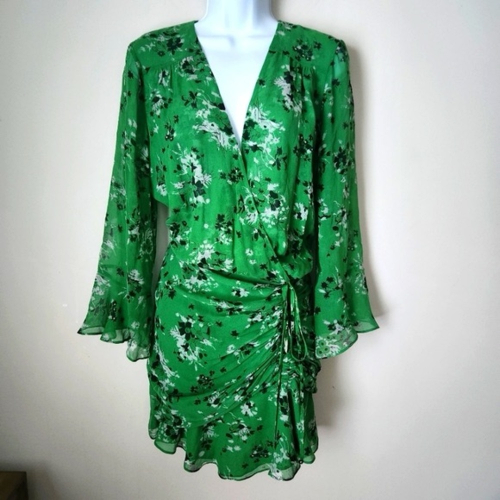 Veronica Beard silk Floral Wrap Dress